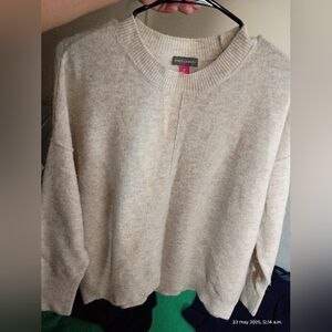 Vince Camuto Cream Knit Sweater